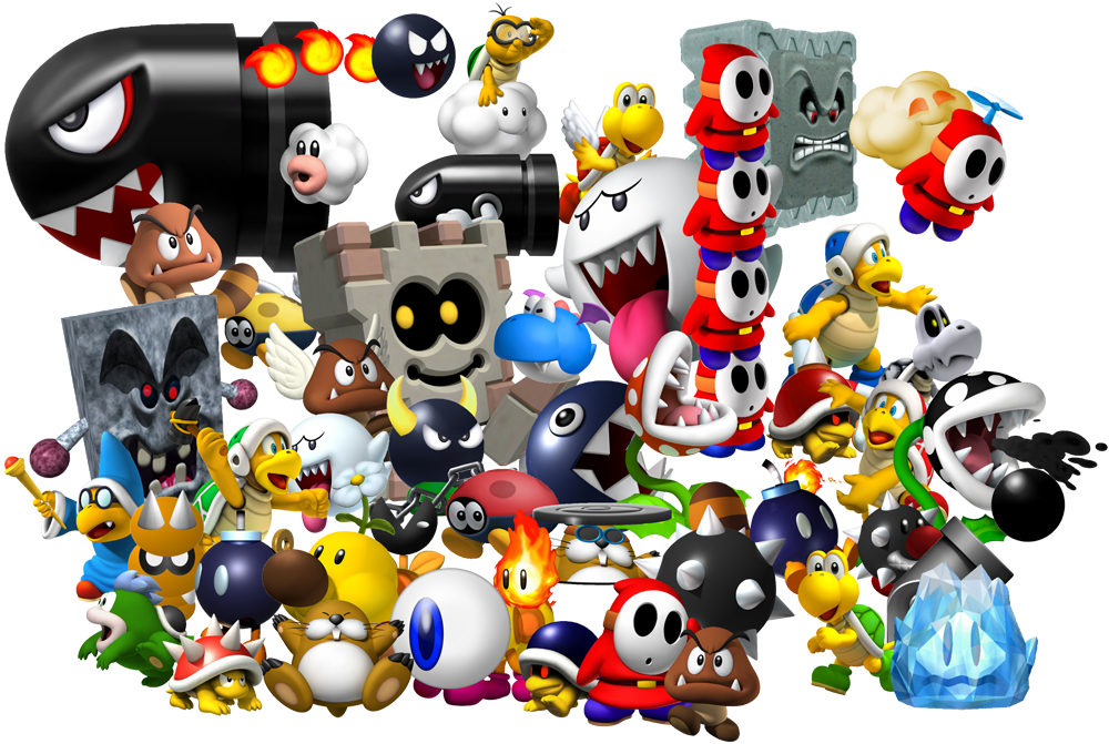 super mario bros 3d world enemies