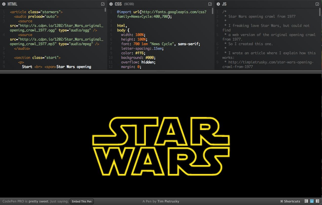 CSS Wars: The Selector Awakens